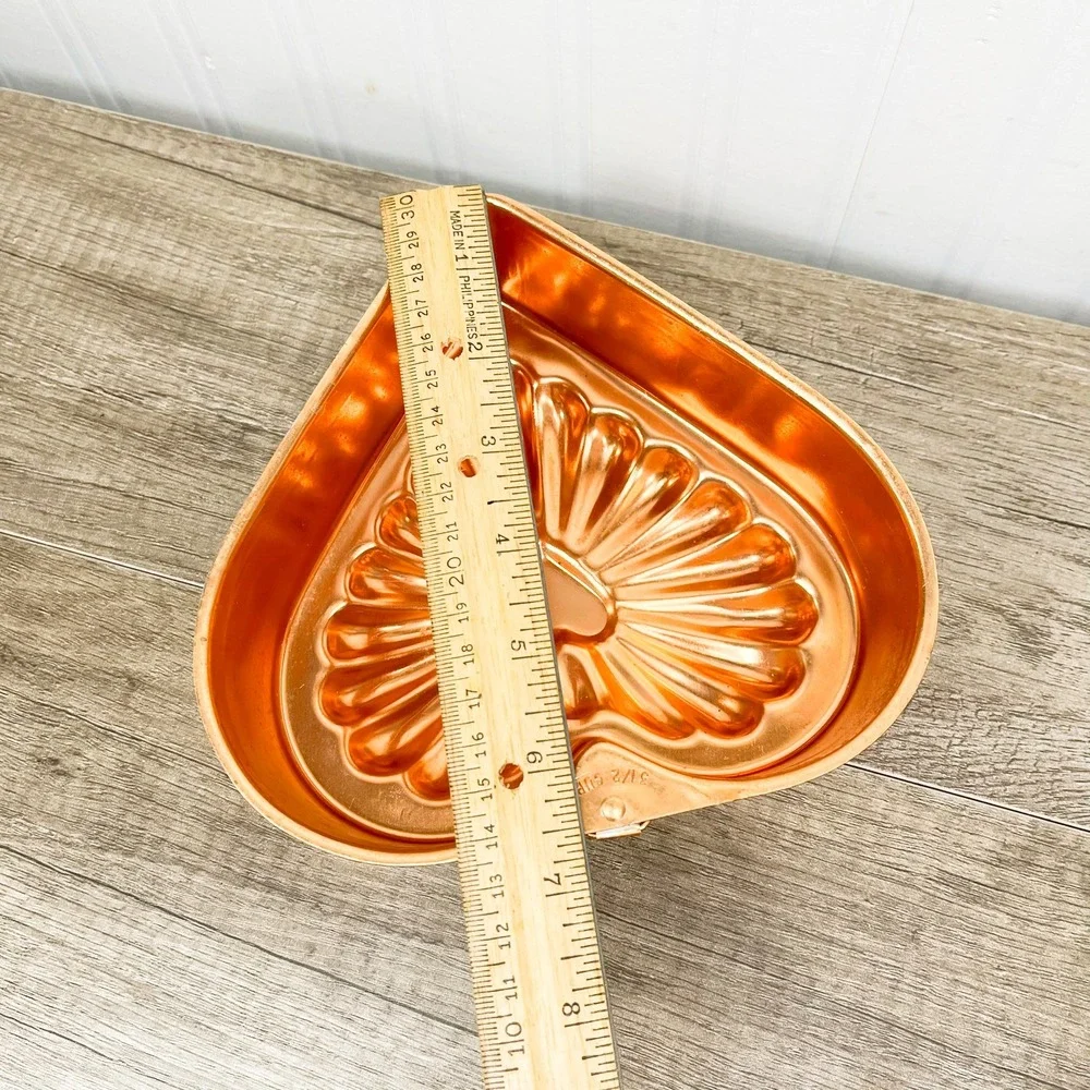 Vintage Copper Heart Mold Wall Decor